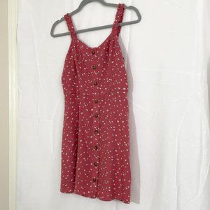 Hollister deep rose printed sundress, Size S